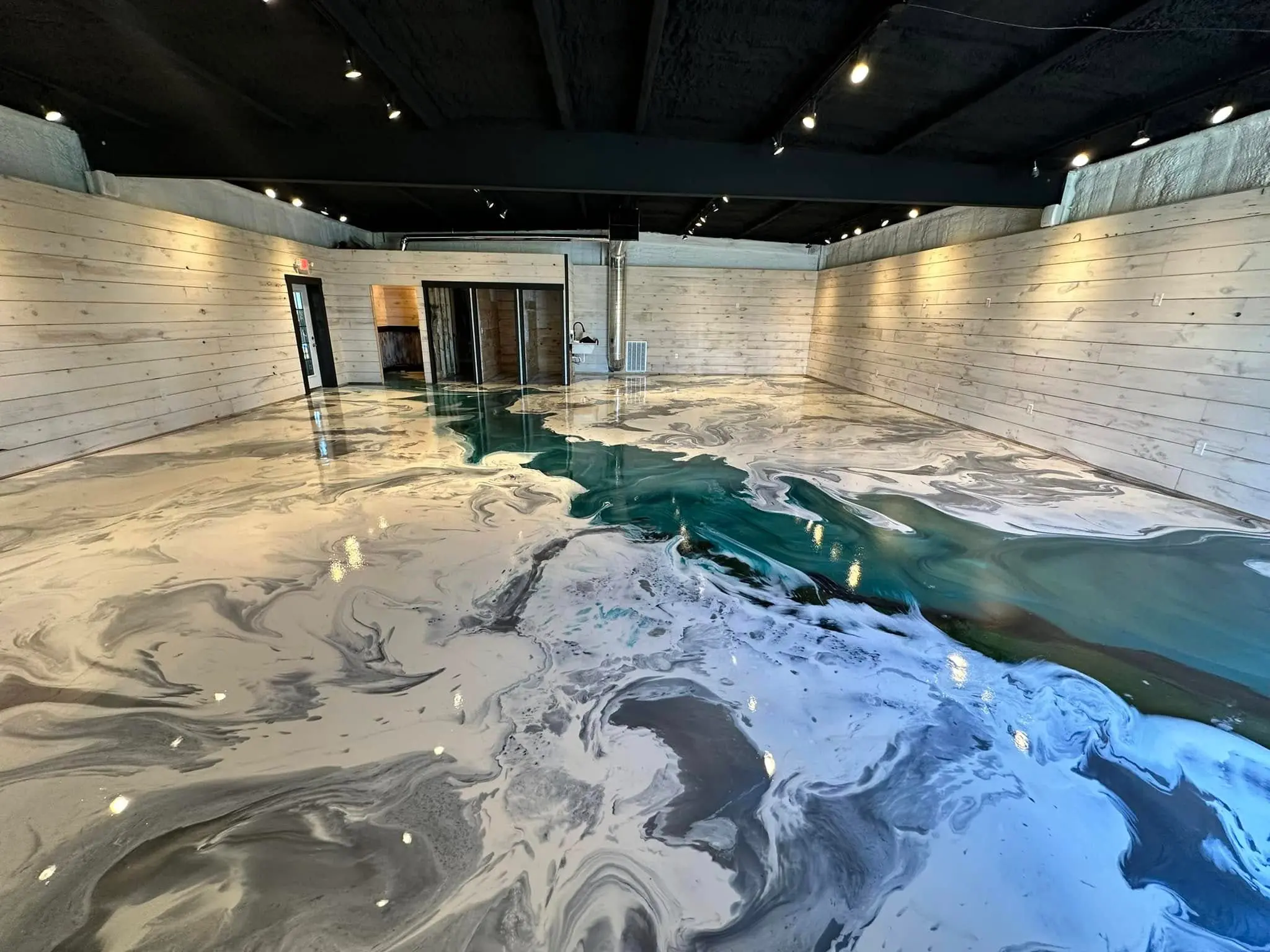 Star Spangled Epoxy business flooring project