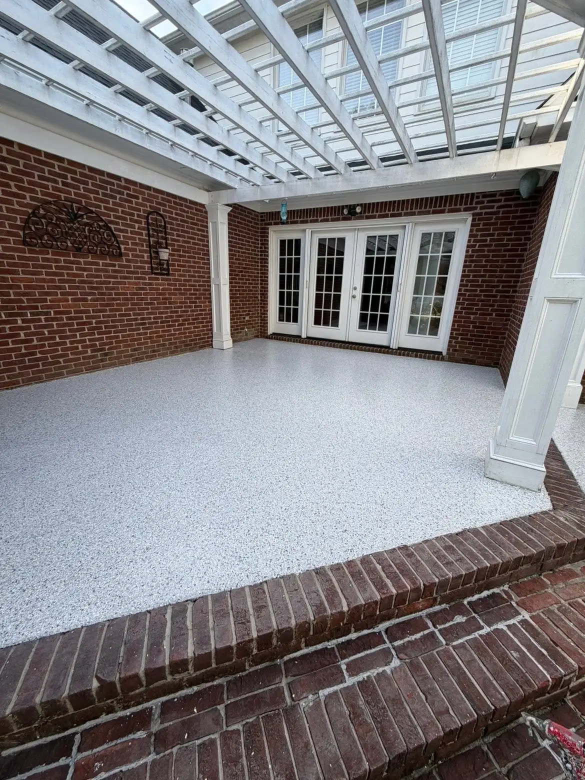 Star Spangled Epoxy patio flooring project