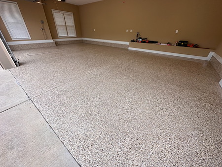 “Cappuccino” Garage Epoxy Floor