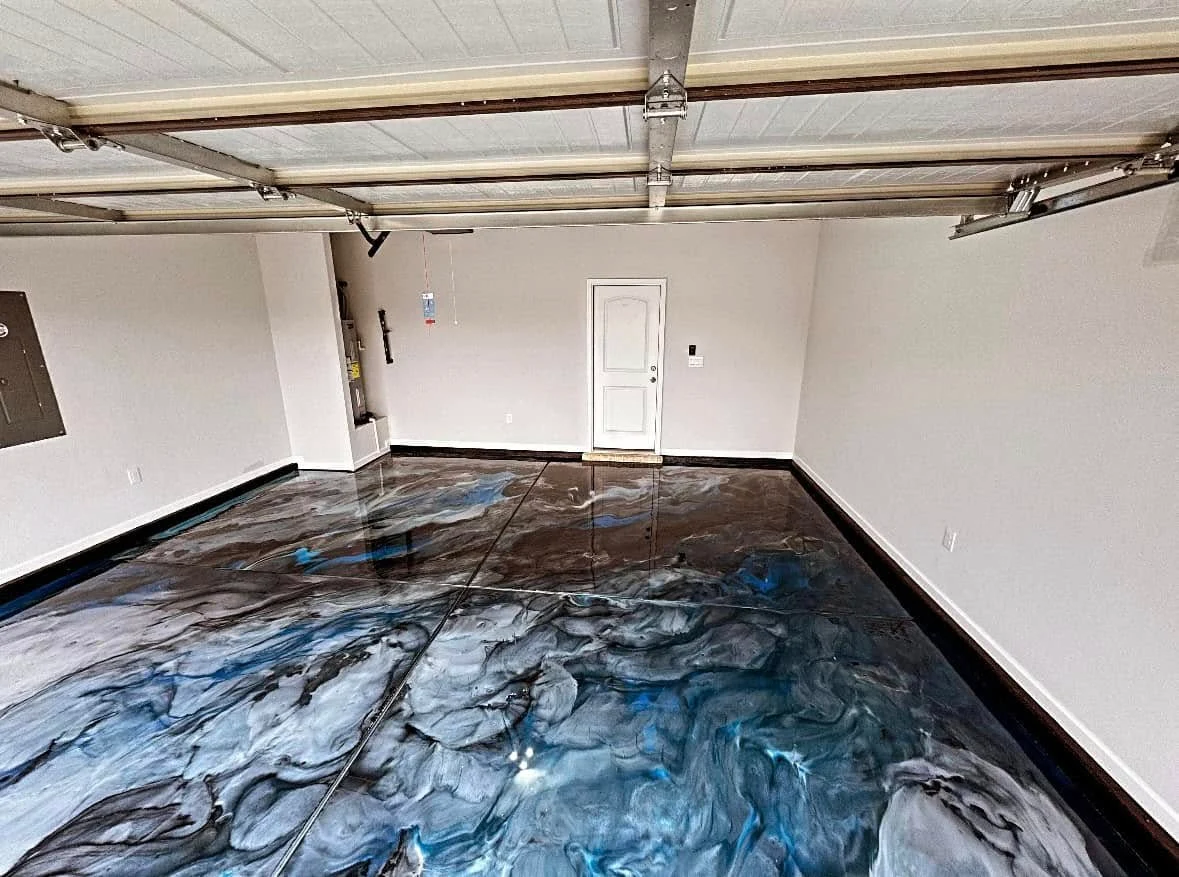 Custom Metallic Epoxy Floor